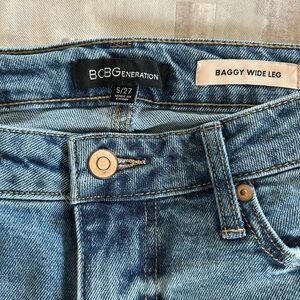 BCBG Baggy Wide Leg Jeans New